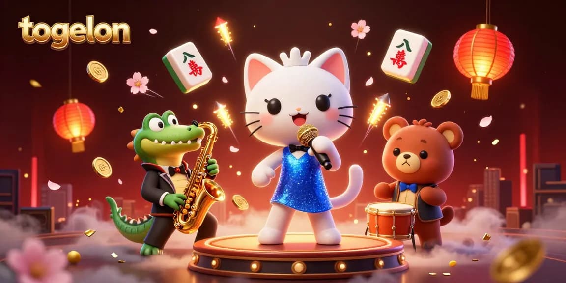 Experience fun gaming with togelon: a jazzy cat singer and talented animal musicians create excitement.