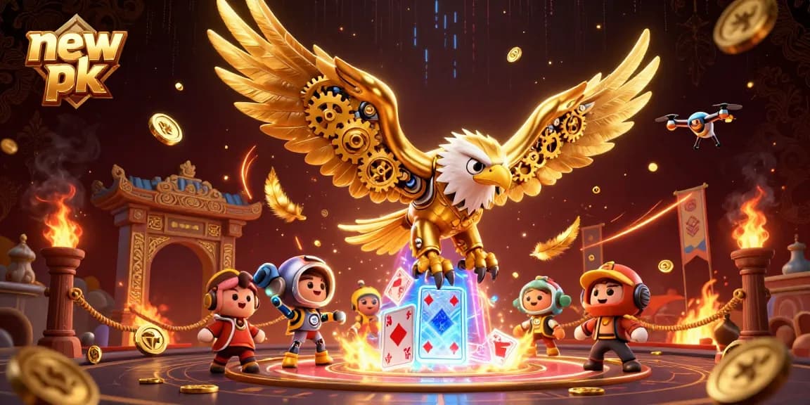 Experience the thrill of big wins at new pk casino with vibrant 3D illustrations of gaming elements.