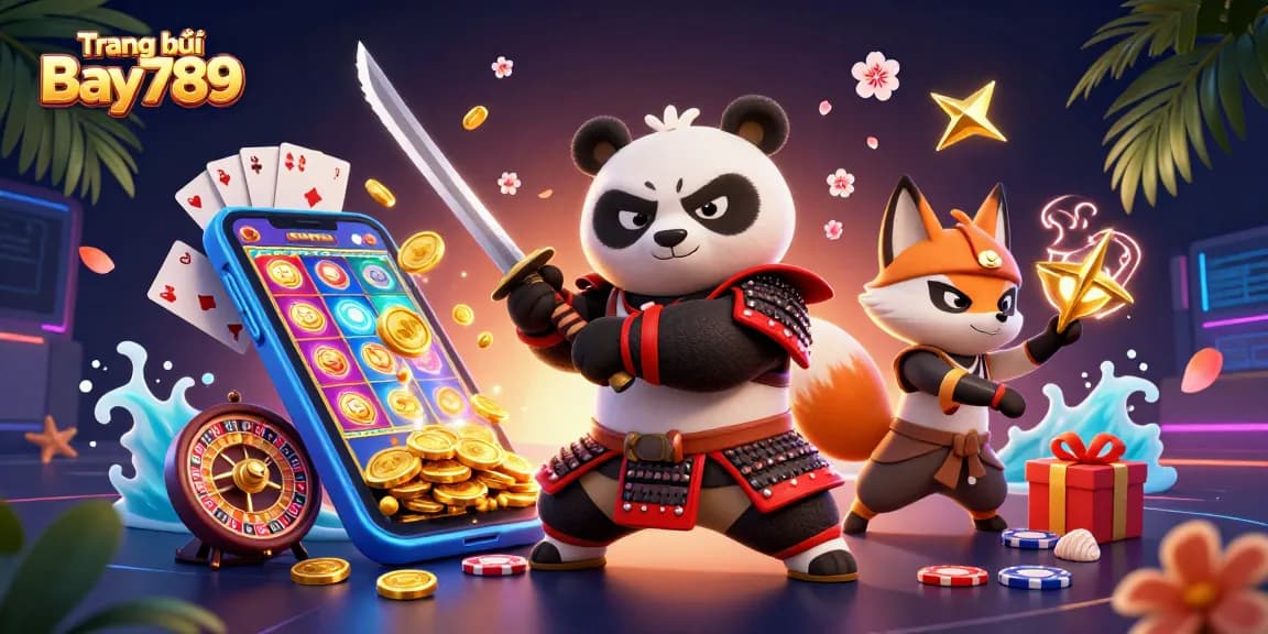 Engage in thrilling gameplay on Trang chủ Bay789 with a dynamic casino scene showcasing vivid characters and action.