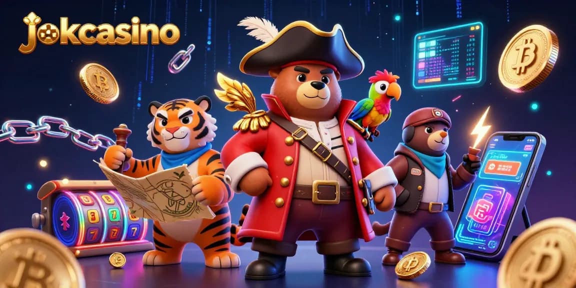 Unleash excitement at jokacasino with vibrant 3D pirate-themed gaming illustration