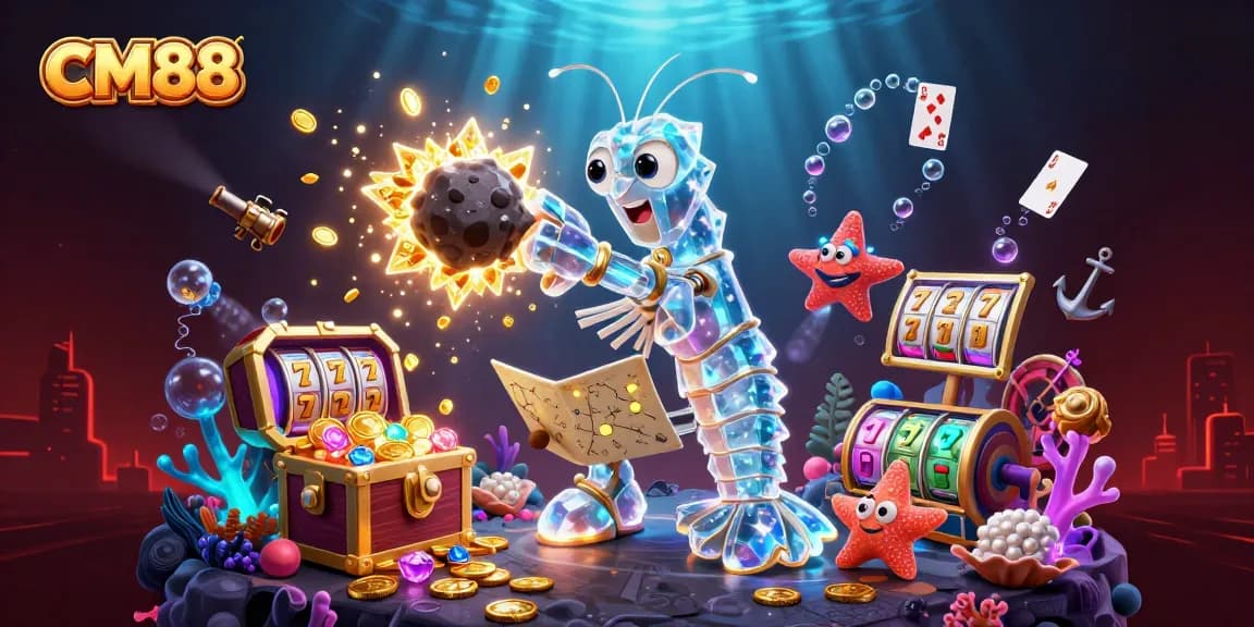 Experience exhilarating wins with CM88's vibrant slot games featuring gem-filled adventures.