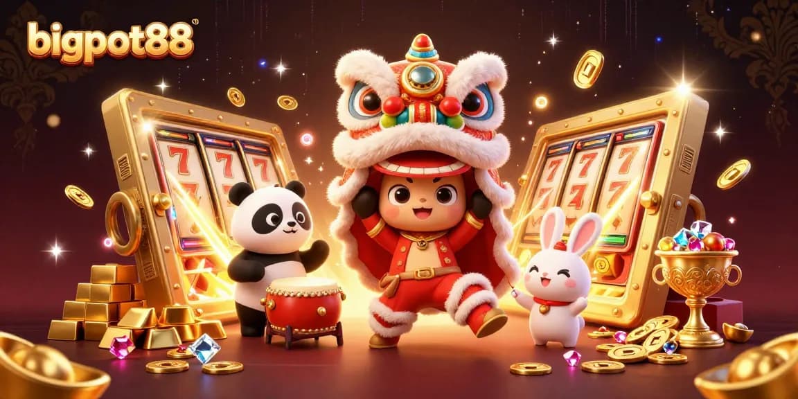 Experience bigpot88 with vibrant gambling-themed illustration showcasing a lively casino atmosphere.