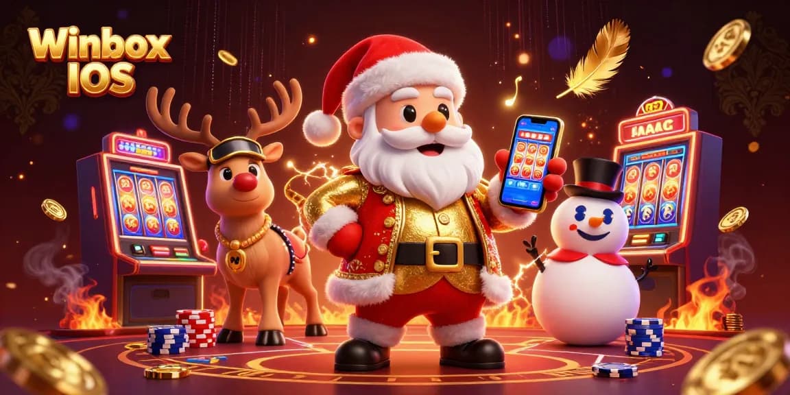 Spin the jackpot slots with Winbox iOS while enjoying a festive casino atmosphere.