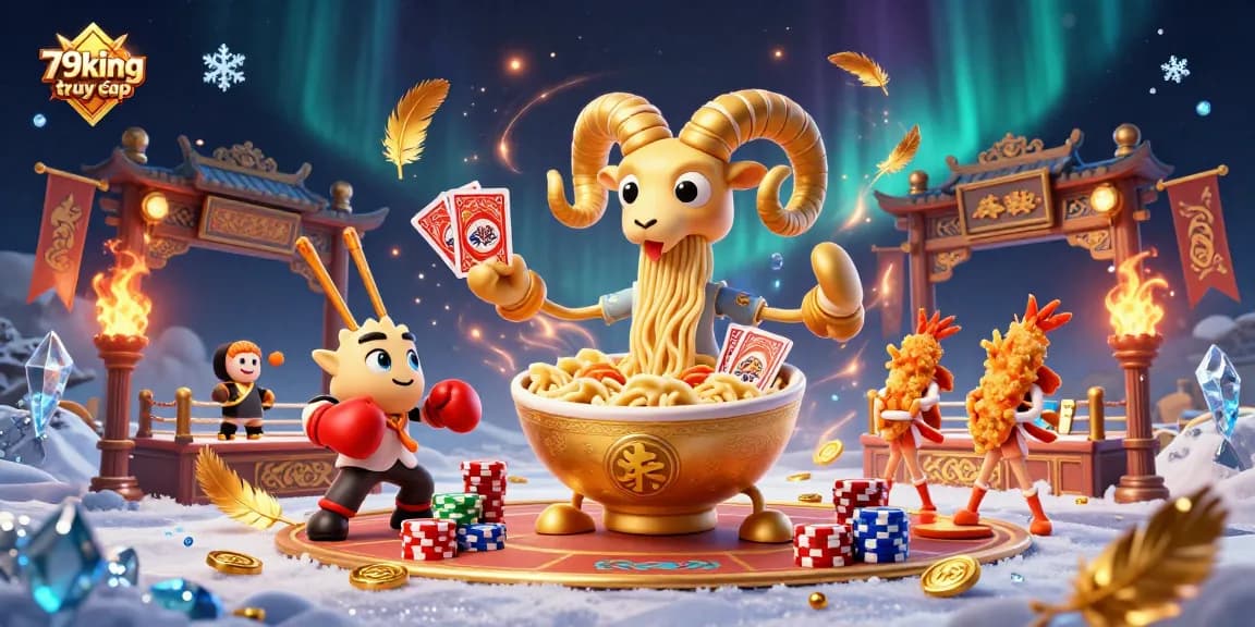 Experience the dynamic energy of 79king truy cập with vibrant casino characters and elements.