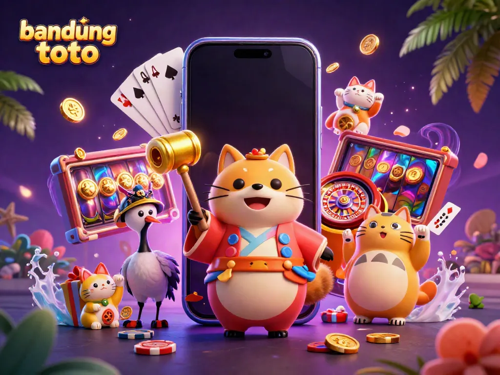 Play exciting slot games at bandung toto with cheerful characters and vibrant visuals