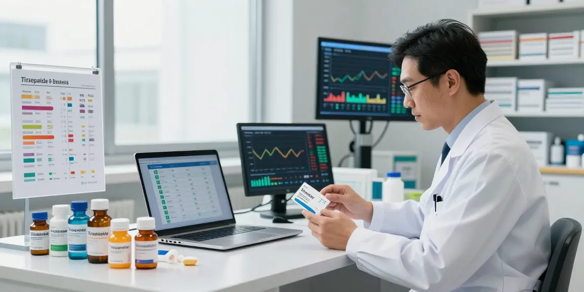 Dynamic healthcare workspace featuring tirzepatide supplier rankings analysis.