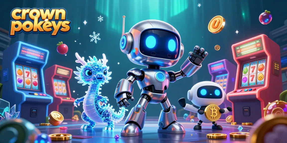 Spin the crown pokies for real wins surrounded by neon-lit gaming elements in a vibrant digital scene.