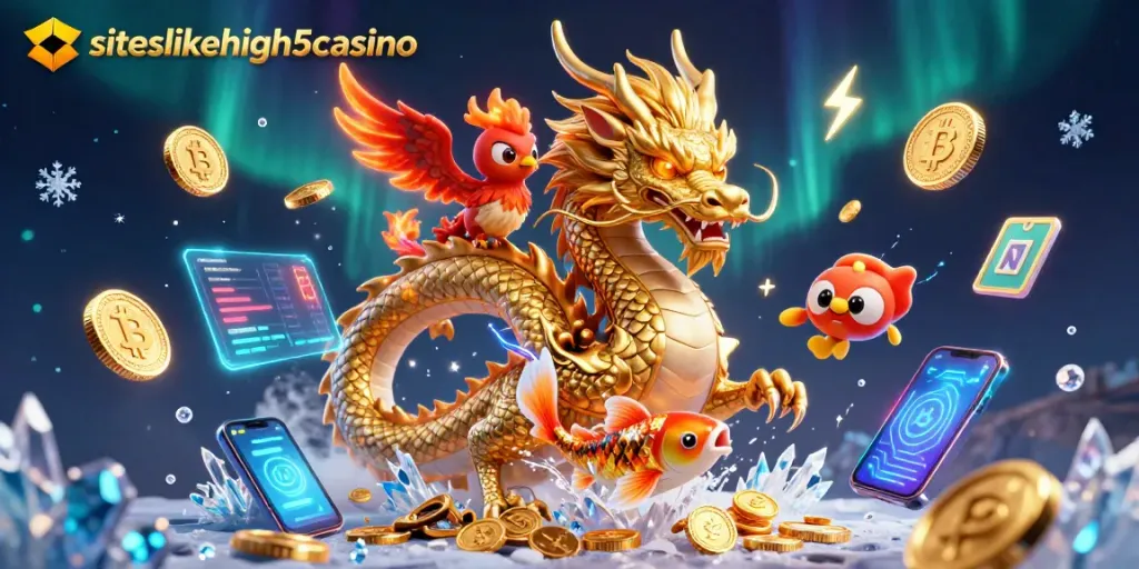 Experience thrilling gameplay with siteslikehigh5casino's vibrant characters and coins in action.