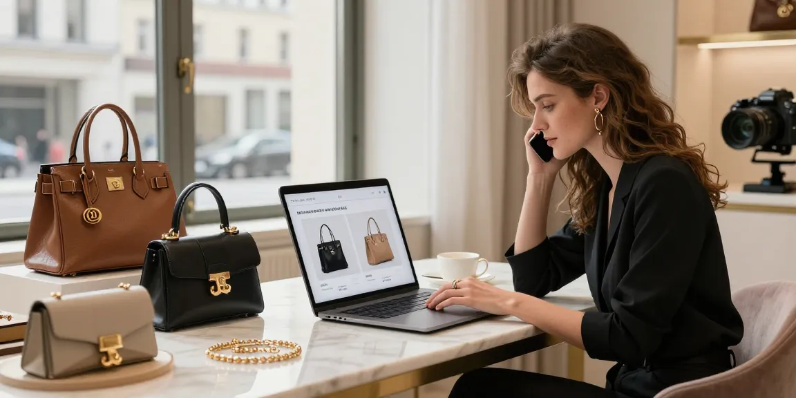 Pengalaman belanja mewah LUXURY12 Daftar dengan model elegan dan aksesori bergaya.