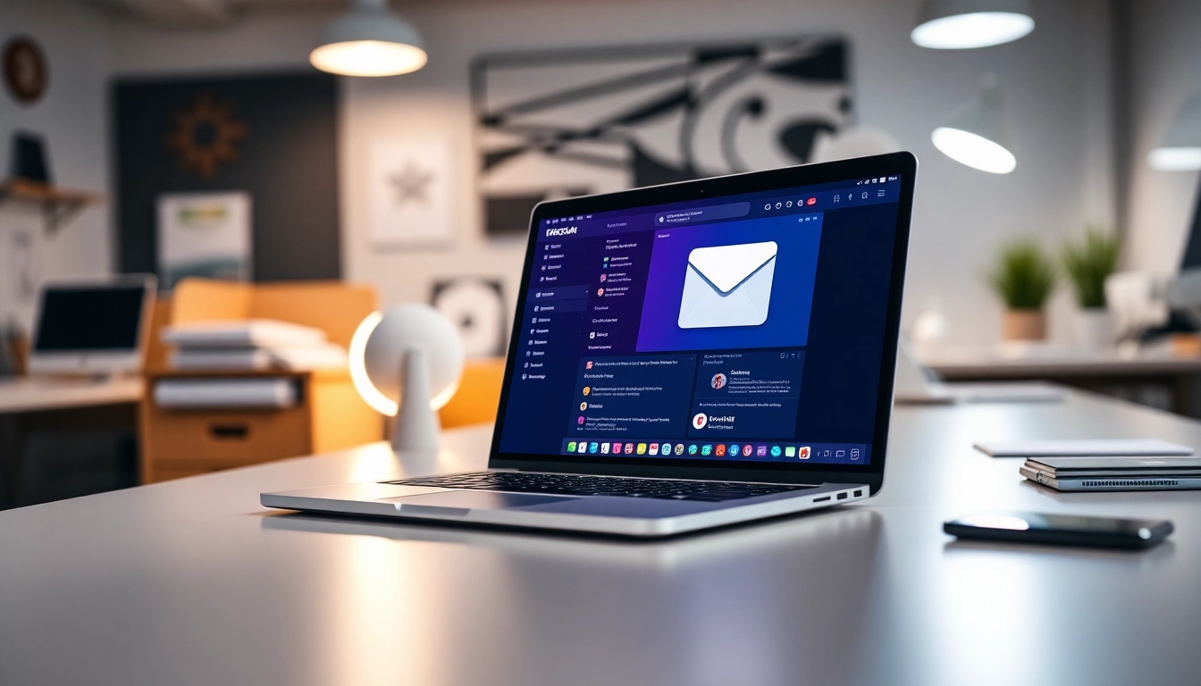 Showcase of Fyxer AI alternative features through a vibrant digital workspace setup.