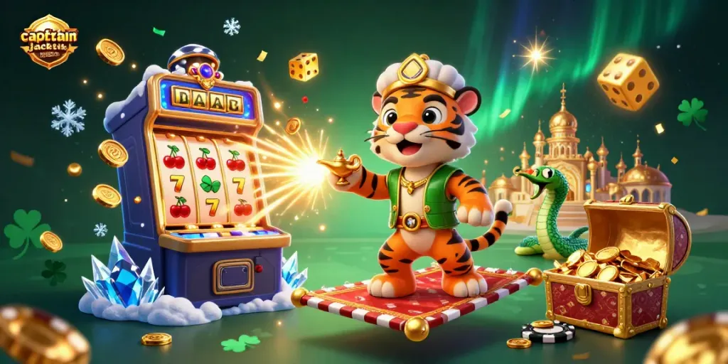 Engage with casino fun using captain jack free chip code no deposit while enjoying vibrant 3D casino-themed visuals.