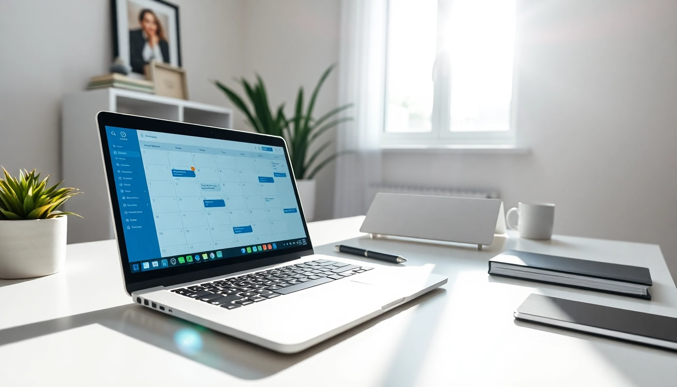 Utilize the never miss a meeting scheduling tool effectively in a professional workspace.