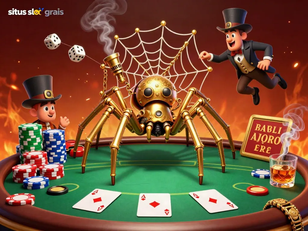 Engage with cutting-edge situs slot gratis strategy amidst vibrant casino elements.