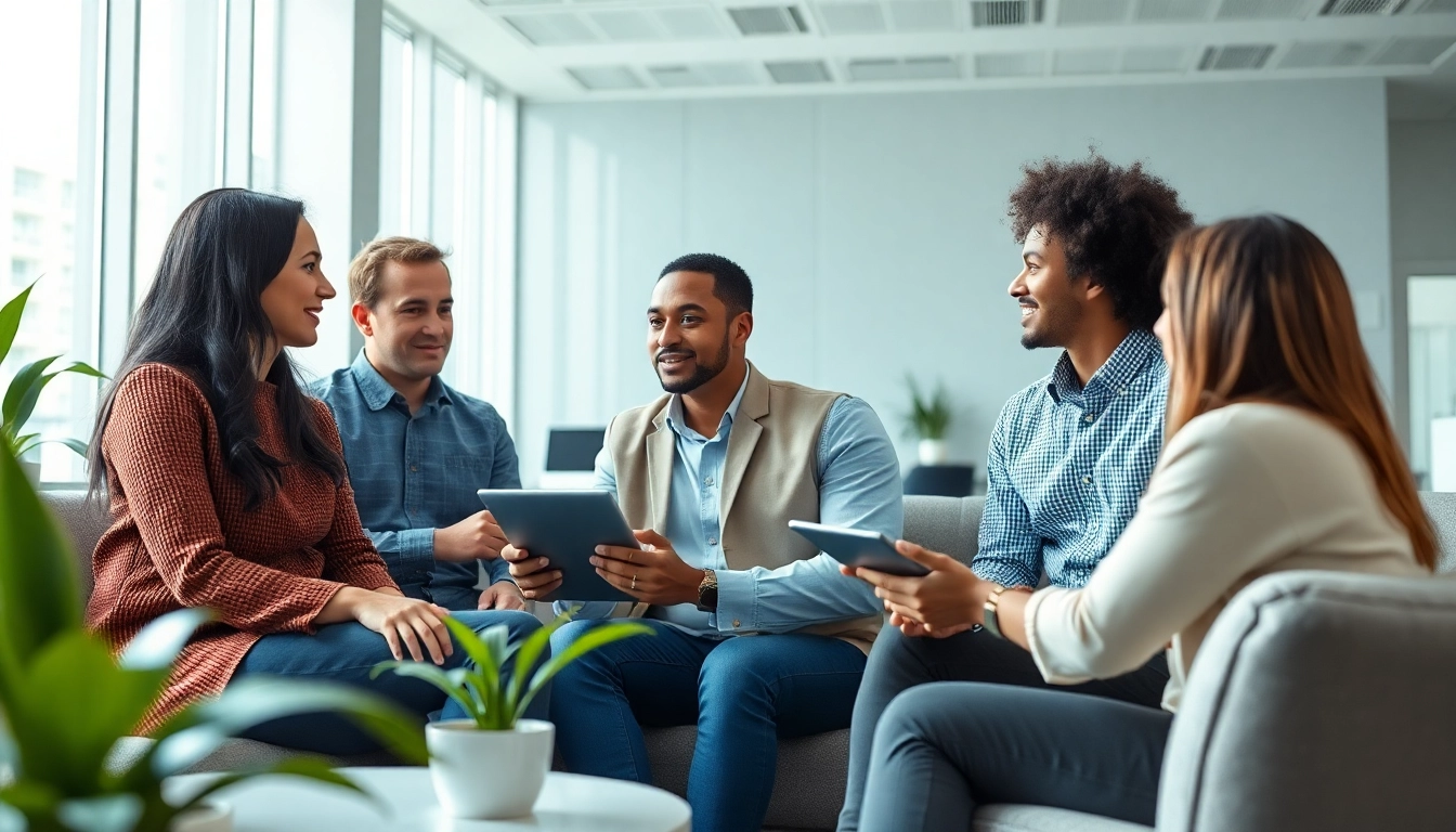 CSC Hamburg Teamwork in an inspiring workspace with diverse professionals collaborating.