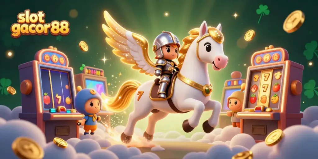 Experience the thrill of slot gacor 88 with colorful 3D slot machines and magical characters