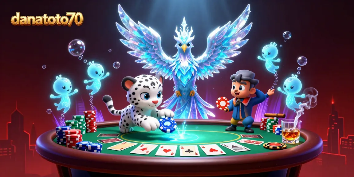 Experience thrilling wins at danatoto70 with dynamic poker action featuring vibrant characters.