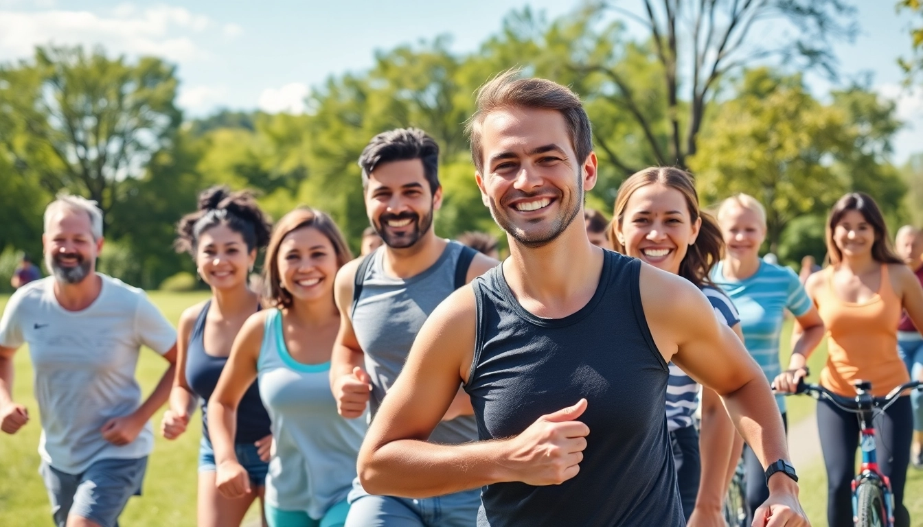 Promoting a Healthy Life through active outdoor activities with diverse individuals.