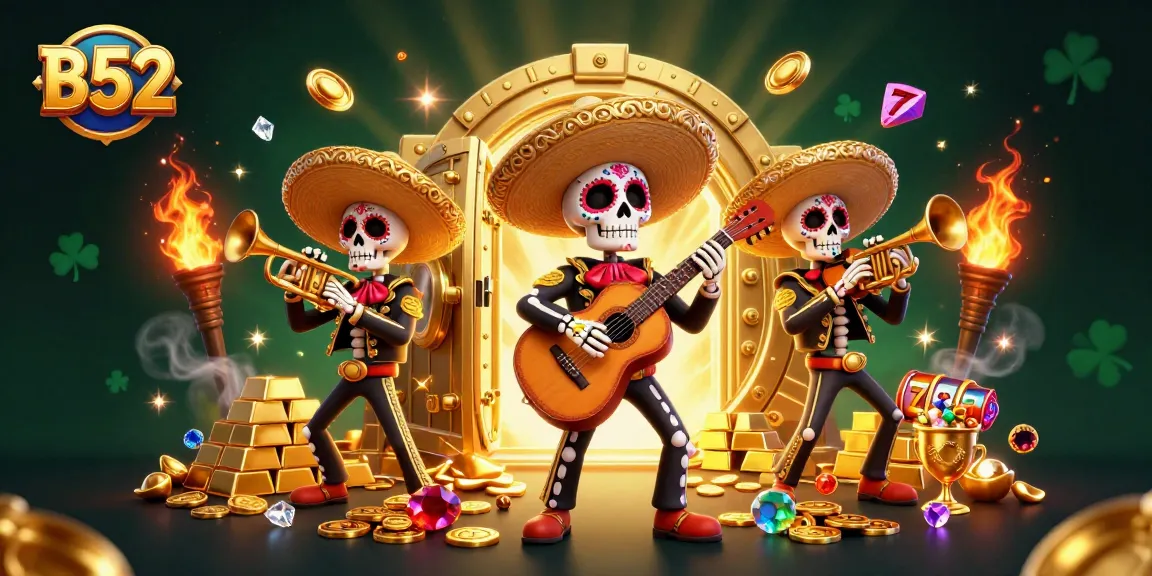 Experience excitement and adventure with B52's dynamic slots featuring vibrant characters and golden treasures.