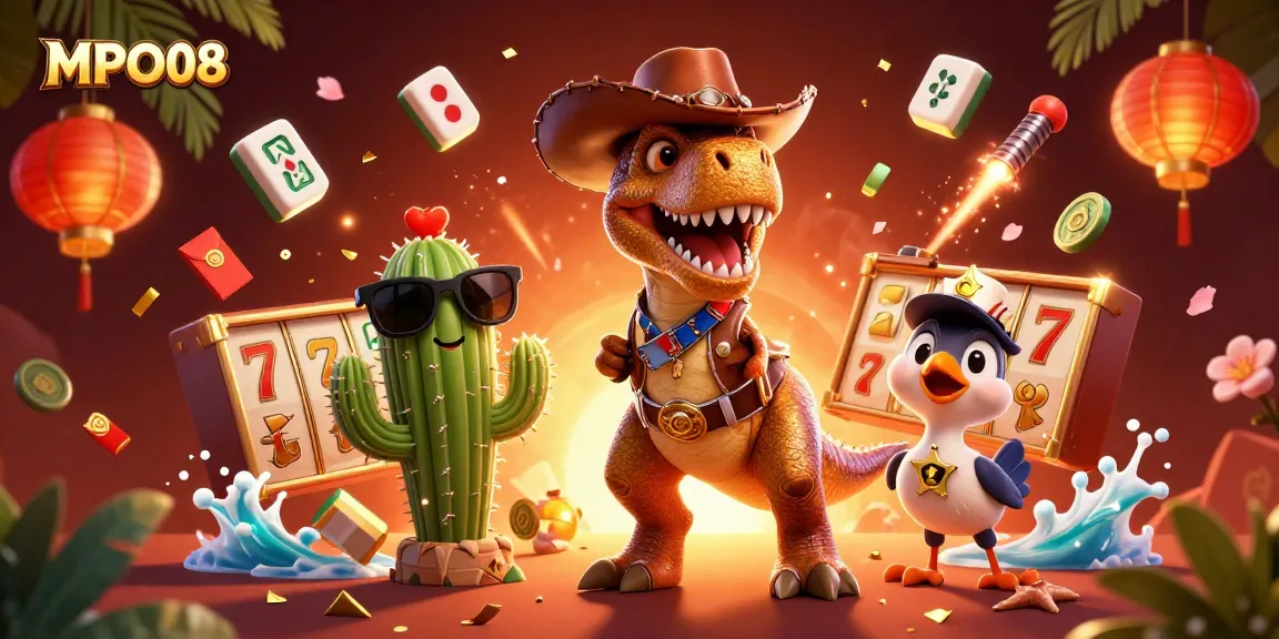 MPO08 players enjoy dynamic slot adventures with colorful characters and vibrant casino elements.