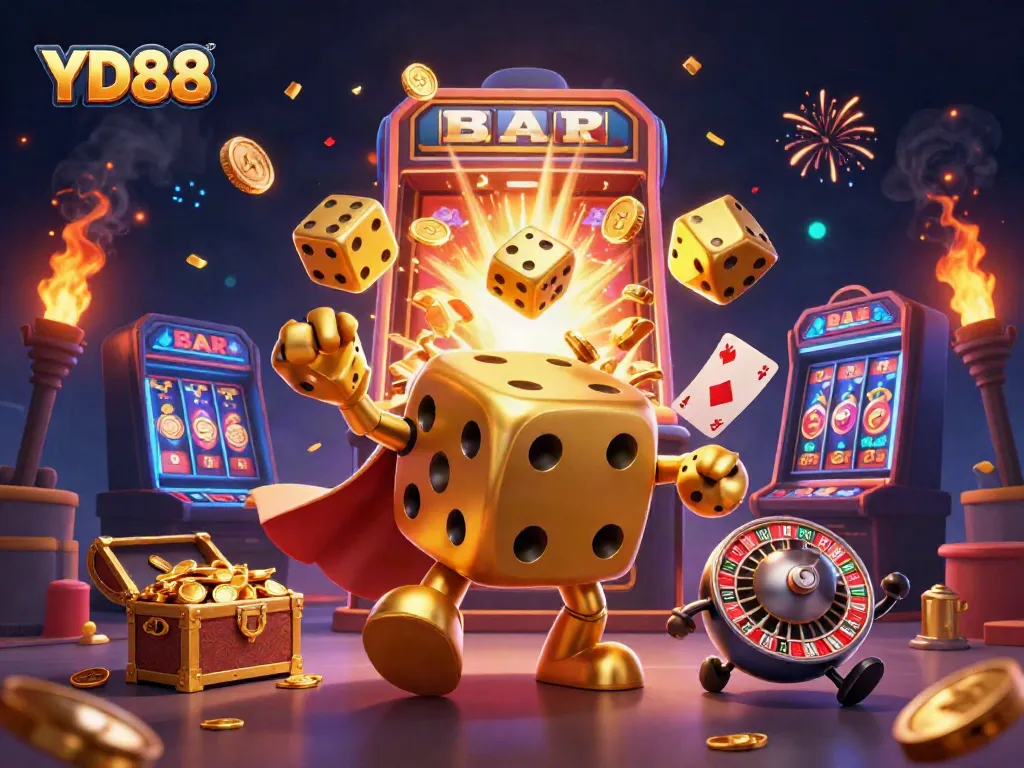 Experience thrilling casino adventures with YD88's dynamic gaming atmosphere filled with excitement.