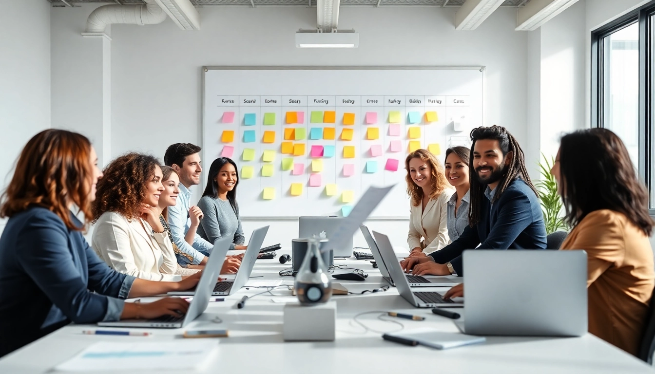 No more email ping pong scheduling with professionals collaborating effortlessly in a bright office.