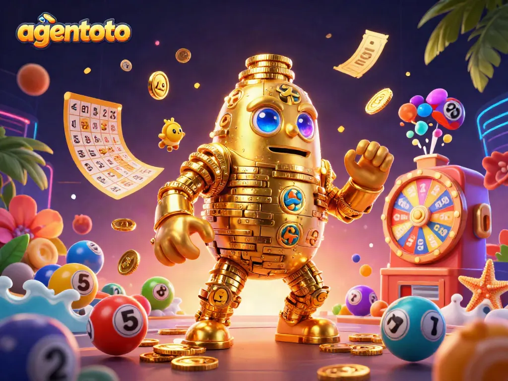 Join agentoto for a thrilling lottery experience with dynamic elements and vibrant energy.