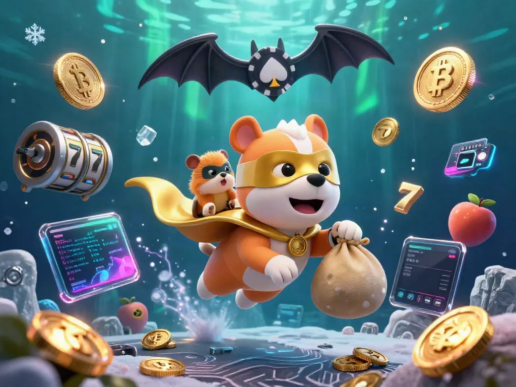 Experience thrilling slots at jd88 with a superhero dog and hamster in vibrant 3D illustration.