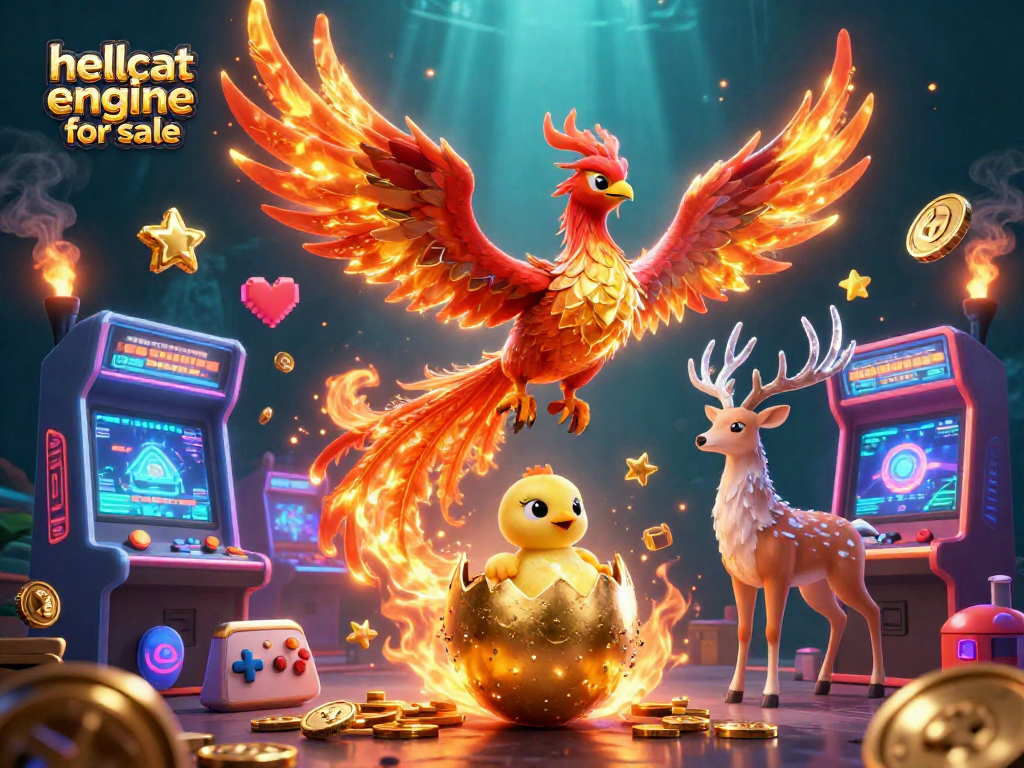 Experience the thrill of winning with a hellcat engine for sale, showcasing fiery gameplay and vivid casino elements.