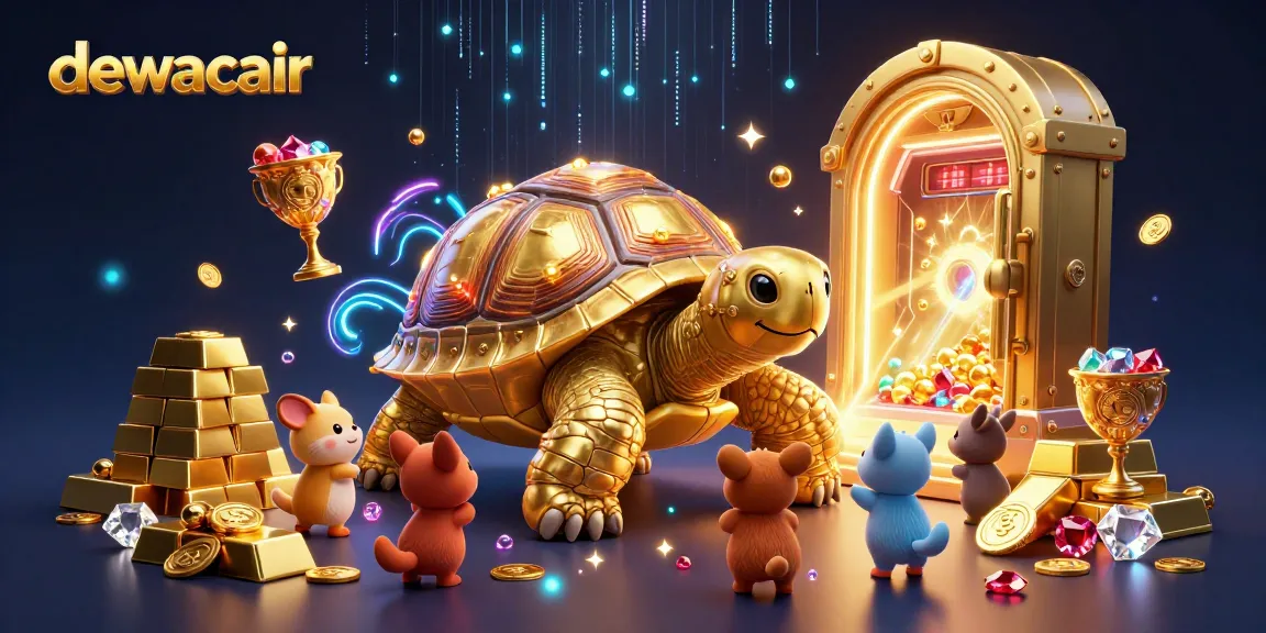Experience exciting gameplay at dewacair with a vibrant atmosphere filled with golden treasures and cartoon adventures.