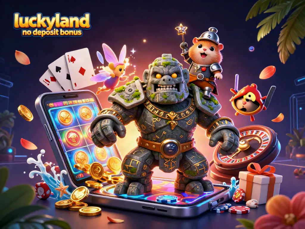 Experience the thrill with LuckyLand casino no deposit bonus: enjoy 7,777 Gold Coins and 10 Sweeps Coins.