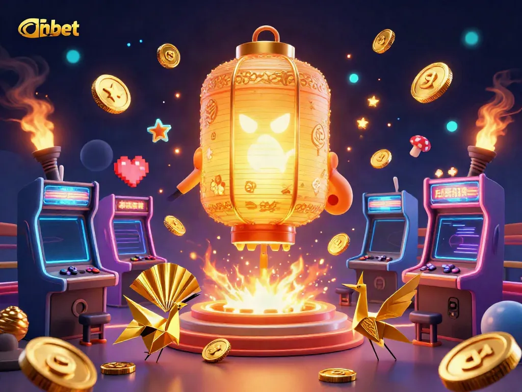Engage with Onbet's vibrant casino experience showcasing dynamic gaming elements and glowing characters.