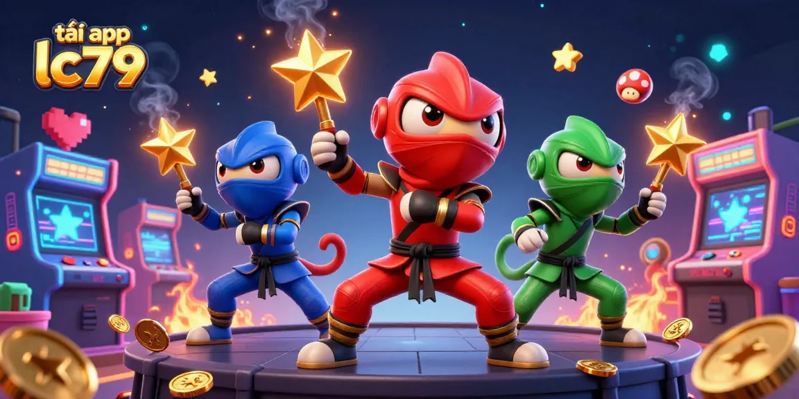 Trải nghiệm tải app lc79 với đội ninja chameleon chơi game cuồng nhiệt.