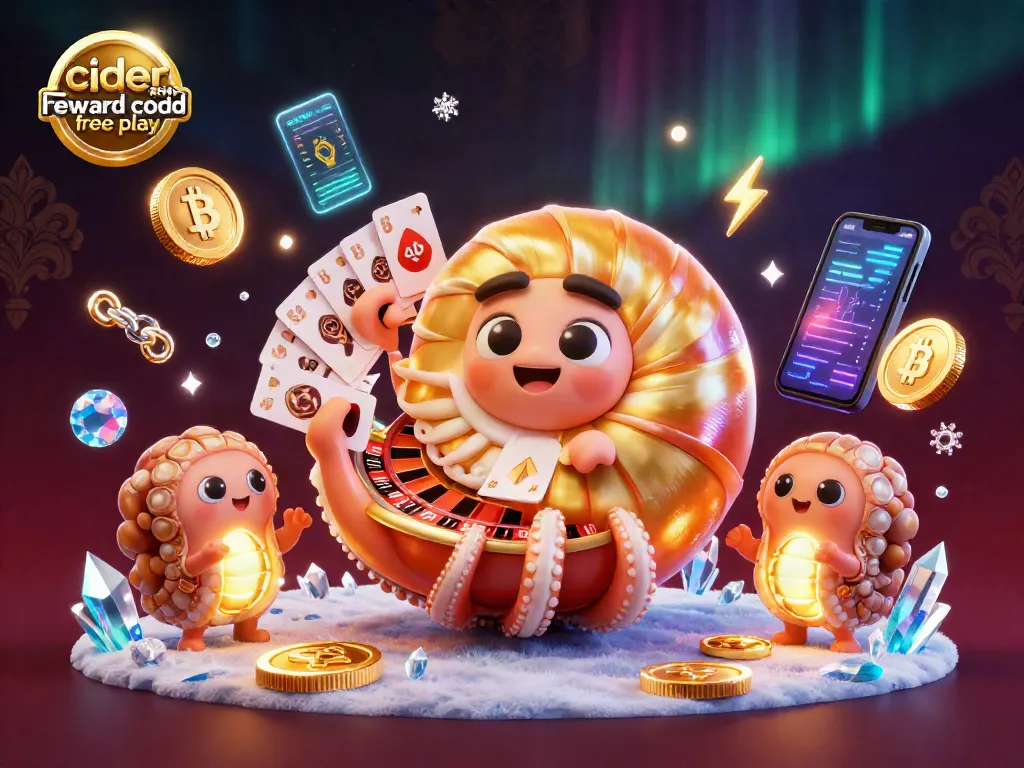 Join the action with cider casino reward code free play; colorful nautilus, glowing coins, and rich casino visuals.