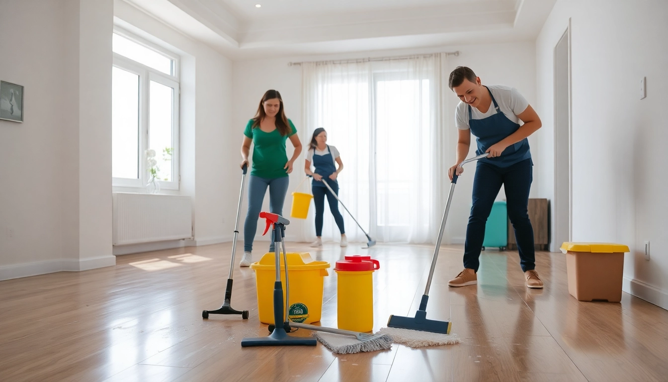 Bond cleaning service in action, highlighting a spotless rental home environment.